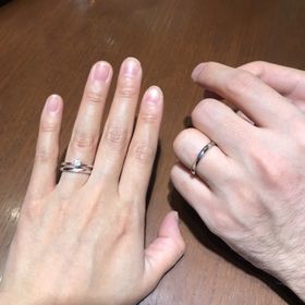 【TRECENTI(トレセンテ)の口コミ】 ダイヤモンドが綺麗に見えるデザインだなあと思い、写真の婚約指輪に決め…