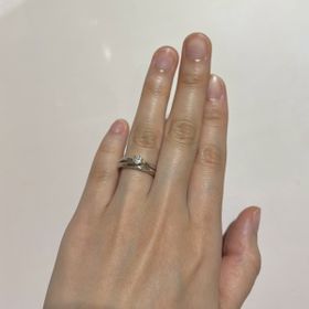 【TRECENTI(トレセンテ)の口コミ】 結婚指輪は、ダイヤのある物と迷いましたが、夫婦お揃いにするためダイヤ…
