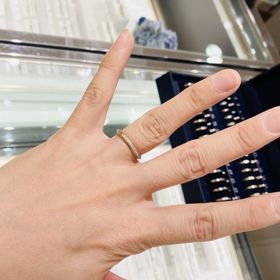 【ヴァンドーム青山(VENDOME AOYAMA)の口コミ】 ピンクゴールド＆プラチナで、ミルウチのあるデザインに一目惚れしました…