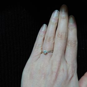 【銀座ダイヤモンドシライシの口コミ】 他のブランドのリングよりつけ心地がよく、着けていることを忘れるほどフ…