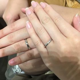 【ティファニー(Tiffany & Co.)の口コミ】 色々な種類で悩んだのですが、男性用はシンプルなデザイン、女性用は小さ…