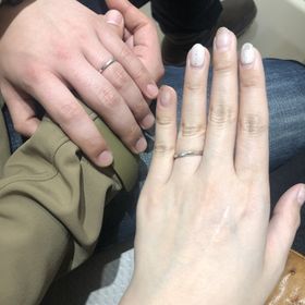 【TRECENTI(トレセンテ)の口コミ】 耐久性とデザイン。店員さんと彼と相談しながら、いろいろな種類の結婚指…