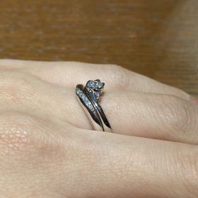 【TRECENTI(トレセンテ)の口コミ】 婚約指輪、結婚指輪を普段から重ね付けして楽しみたいとおもっていました…