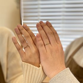【鎌倉彫金工房の口コミ】 指輪のデザイン、色、サイズなど、スタッフの方と相談しながら、自由に選…