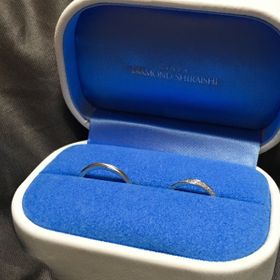 【銀座ダイヤモンドシライシの口コミ】 普段指輪をしない彼が試着した際、驚く程着け心地が良かったらしく即決し…