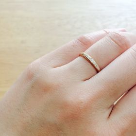 【エクセルコダイヤモンド(EXELCO DIAMOND)の口コミ】 結婚10周年祝いで主人のサプライズプレゼント。2つ目の結婚指輪購入しに行…