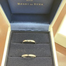 【HOSHI no SUNA 星の砂(ほしのすな)の口コミ】 指が細かったので華奢なデザインが似合いました。ダイヤがたくさんついて…