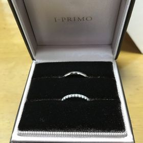 【アイプリモ(I-PRIMO)の口コミ】 結婚指輪はあらかじめ3種類ほどに絞って入店したのですが、実際に見させて…