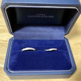 【銀座ダイヤモンドシライシの口コミ】 デザインは、シャイニングフローになります。婚約指輪をシャイニングフロ…