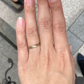 【GERSTNER(ゲスナー)の口コミ】 ゴールドとホワイトゴールドのコンビネーションリングに石が着いてるデザ…