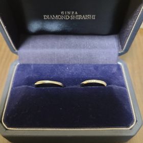 【銀座ダイヤモンドシライシの口コミ】 ネットや口コミで見てデザインはシンプルながらもキラキラしてるところに…