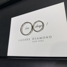 【ラザール ダイヤモンド(LAZARE DIAMOND)の口コミ】 新郎用のものは、ある程度の太さのある指輪を探していました。新婦用のも…