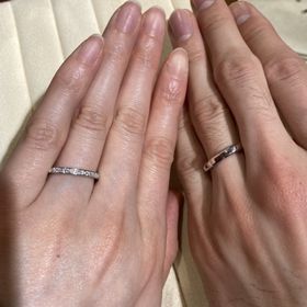 【TRECENTI(トレセンテ)の口コミ】 いろいろなデザインのリングを試着させてもらいました。その中でも私はエ…