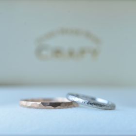 【CRAFY(クラフィ)の口コミ】 他にはないデザインにしたかった為、手作りができる指輪のブランドを探し…