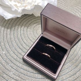 【アイプリモ(I-PRIMO)の口コミ】 ウェーブタイプがお互いの指にしっくりきて、ミルグレインのデザインも指…