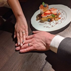 【Katamu(カタム)の口コミ】 シルバーとピンクゴールドの組み合わせの色がとても素敵でした。色が選べ…