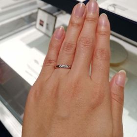 【MIKIMOTO(ミキモト)の口コミ】 私の指は細くて、いかにゴツくならないでちょうどいい塩梅の太さのマリッ…