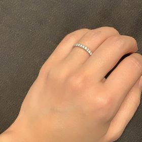 【MAGNOLIA WHITE JEWELRY(マグノリアホワイトジュエリー)の口コミ】 絶対プラチナがよかったので、素材は迷いませんでした。（全てプラチナだ…