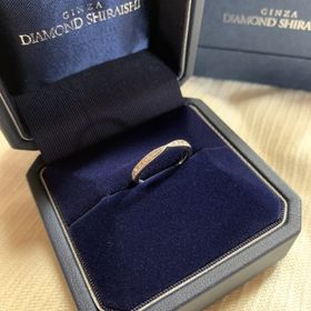 【銀座ダイヤモンドシライシの口コミ】 ハーフエタニティでリボンのようにシェイプした形が理想だったので、一目…
