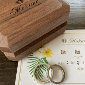 【Makana(マカナ)の口コミ】 ハワイアンジュエリーにずっと憧れがありました。リングの彫もすごくきれ…