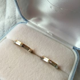 【CUKE(クーキ)】の口コミ ゴールドとプラチナコンビのマリッジリングにどうしてもしたくて、ショーケ...