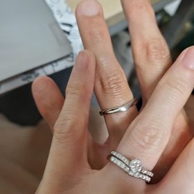 【銀座ダイヤモンドシライシの口コミ】 デザインがとにかく気に入りました。パ一トナーの指輪のデザインもよかっ…