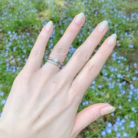 【ラザール ダイヤモンド(LAZARE DIAMOND)の口コミ】 太めで、シンプルすぎず、婚約指輪とダブル付けしてもオシャレな指輪を探…