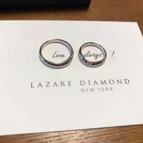 【ラザール ダイヤモンド(LAZARE DIAMOND)の口コミ】 検討していた指輪の中でダイヤが綺麗な上一番大きく、またデザインが洗練…
