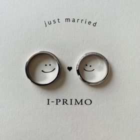 【アイプリモ(I-PRIMO)の口コミ】 男性のリングにはツートンカラーのように艶消し加工がされており、ギラギ…