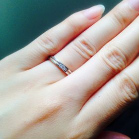 【アイプリモ(I-PRIMO)の口コミ】 一目惚れでした。やわらかいピンクゴールドのラインと、控えめながら上品…