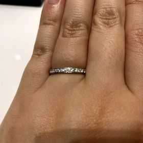 【4℃ BRIDAL(ヨンドシーブライダル)の口コミ】 シンプルかつストレートで！とお店の方にお願いしました。その時にお勧め…