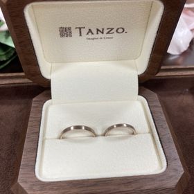 【TANZO.(鍛造指輪)の口コミ】 婚約指輪もtanzoさんでお願いしたので、結婚指輪も引き続きお願いしました…