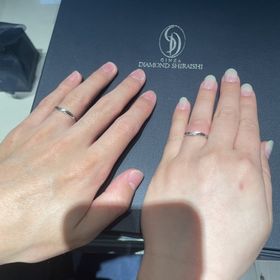 【銀座ダイヤモンドシライシの口コミ】 シンプルだけど他と被らずさりげないデザイン性がある捻りがあるデザイン…