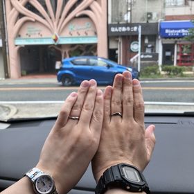 【ケイウノ ブライダル(K.UNO BRIDAL)の口コミ】 彼はかすみ加工、私はキラキラにしたいという全くバラバラの意見を、形状…