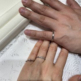 【festaria bijou SOPHIA(フェスタリア ビジュソフィア)の口コミ】 婚約指輪と結婚指輪がセットのデザインになっているところが、とても可愛…