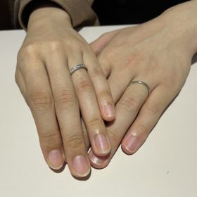 【TRECENTI(トレセンテ)の口コミ】 デザインがとてもおしゃれでした。フレームが細くてもしっかりダイヤの輝…