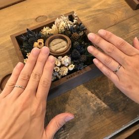【鎌倉彫金工房の口コミ】 2人でお互いのリングを素材から手作りする事が出来るので、ずっと付けてい…