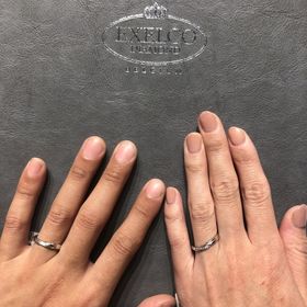 【エクセルコダイヤモンド(EXELCO DIAMOND)の口コミ】 プラチナでシンプルな物を探していました。最初は、ダイヤが着いていない…