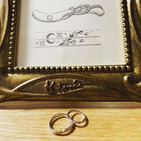 【ケイウノ ブライダル(K.UNO BRIDAL)の口コミ】 先程もかきましたが、イニシャルを入れていただき私たちだけの指輪を作っ…