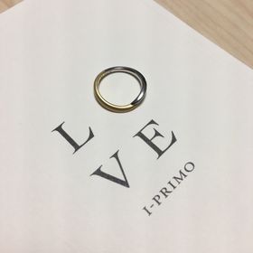 【アイプリモ(I-PRIMO)の口コミ】 夫とは違うものにしましたが、同じゴールドとプラチナのツートンでデザイ…