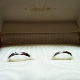 【Ginza Rim(銀座リム)の口コミ】 私のこだわりポイントがプラチナ・ミル打ち・ダイヤ一石・彼とデザインお…
