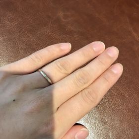 【YUKA HOJO(ユカホウジョウ)の口コミ】 彼がアクセなどをあまりつけないタイプなので、プラチナのザ•結婚指…