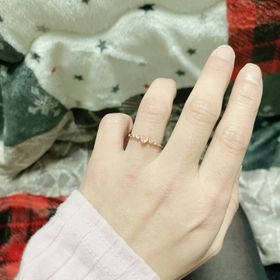 【Bizoux(ビズー)の口コミ】 ハートのロードクロサイトがとってもキュートだけどダイヤのサイドストー…