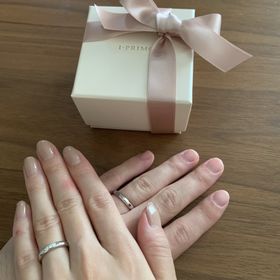 【アイプリモ(I-PRIMO)の口コミ】 ある程度の太さがあり、ダイヤも少し入っていてほしくこの指輪にしました…