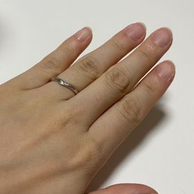 【アイプリモ(I-PRIMO)の口コミ】 シンプルなところが気に入りました。結婚指輪は基本的に、ずっと付けてい…