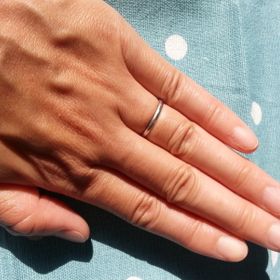 【ティファニー(Tiffany & Co.)の口コミ】 主人とペアでつけたかったので、主人の希望とわたしもシンプルなものがよ…