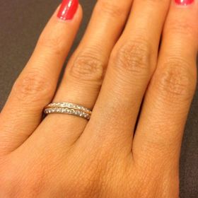 【ブシュロン(BOUCHERON)の口コミ】 エターナルリングにしようか、一粒ダイヤリングにしようか迷っていた時に…