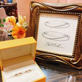 【ケイウノ ブライダル(K.UNO BRIDAL)の口コミ】 2人の好みをズバリと見抜かれた刻印デザインを描いていただき、その後他の…