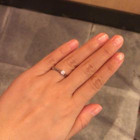 【ラザール ダイヤモンド(LAZARE DIAMOND)の口コミ】 シンプルでダイヤの質重視の物を選びました。ゴージャスなタイプのセント…