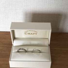 【CRAFY(クラフィ)の口コミ】 2人で好きなデザインを作ることができる。夫はシンプルに、私はハーフエタ…